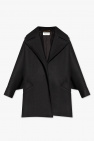 Saint Laurent BLACK Wool oversize coat