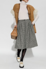 Gucci BROWN Short-sleeved shearling coat