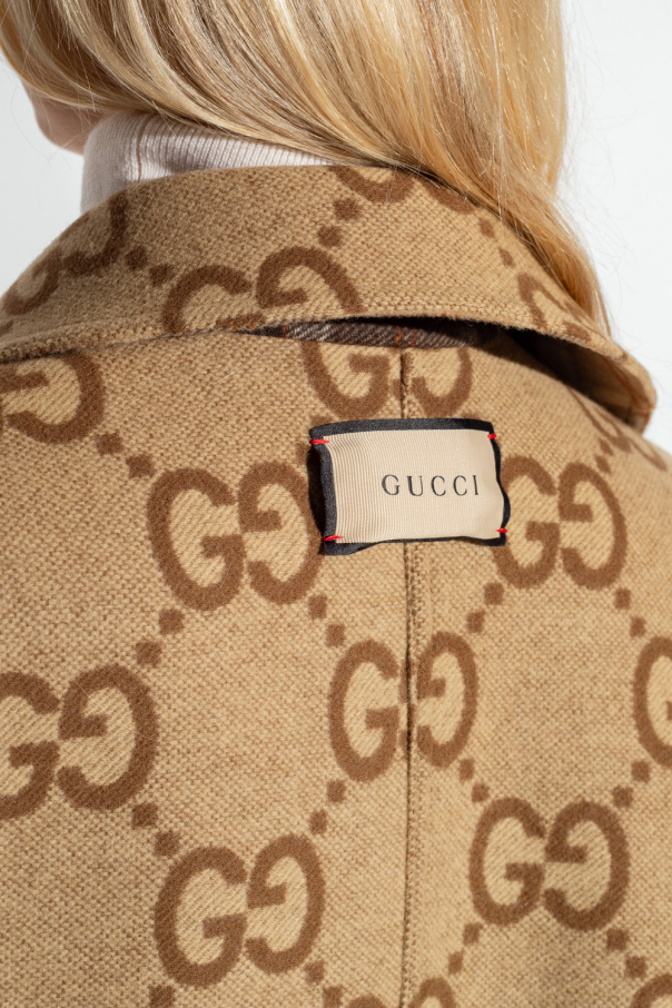 Gucci Reversible wool poncho