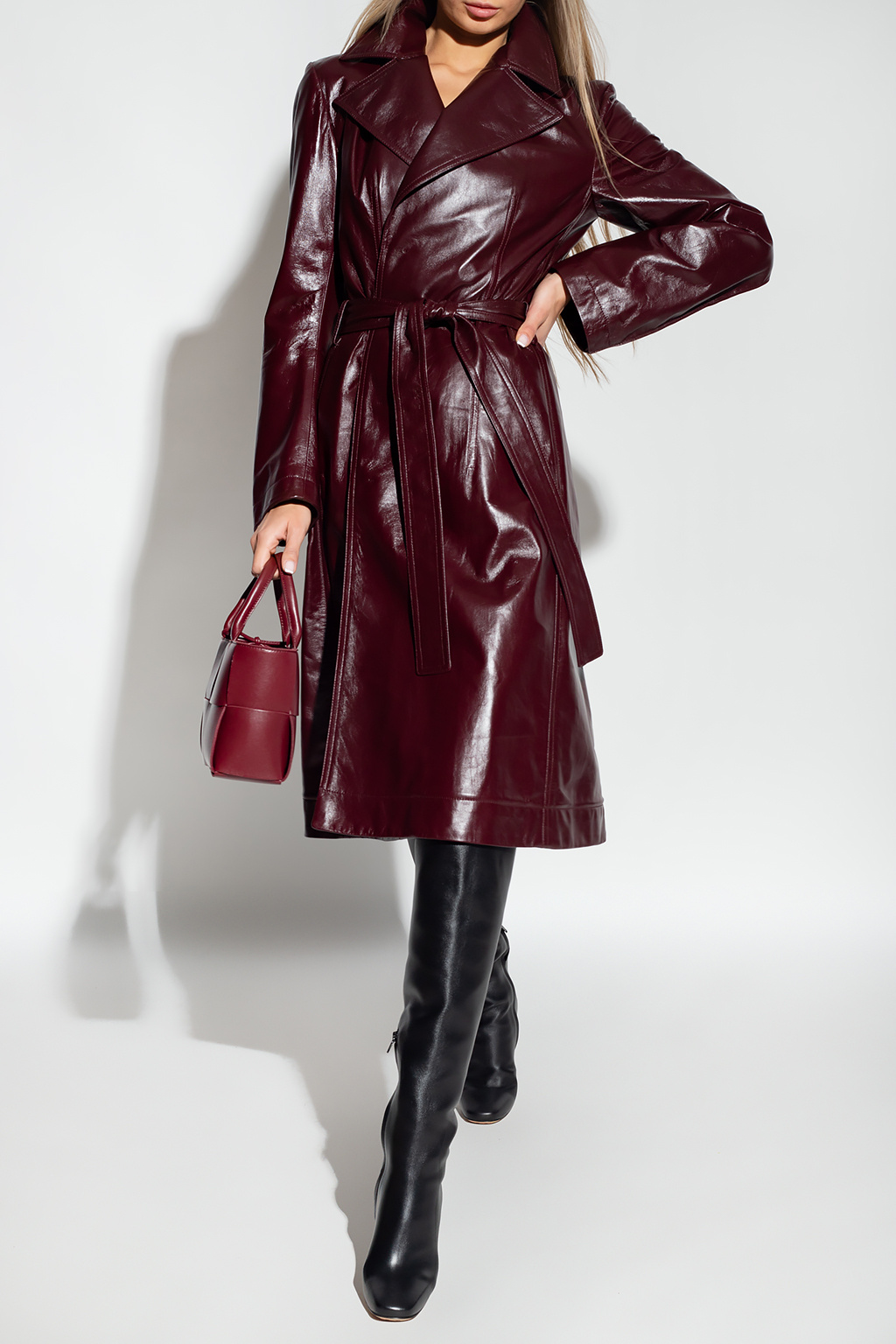 Bottega Veneta Leather coat