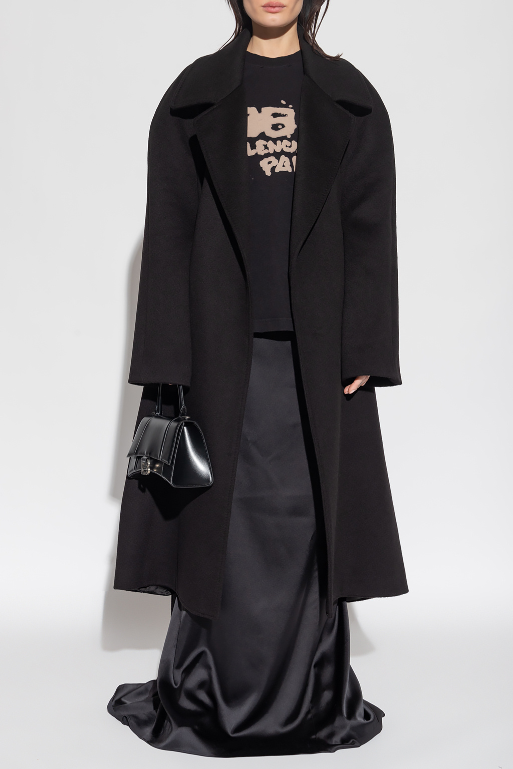 COAT LOUIS VUITTON CAPE L 42 IN CASHMERE BLACK CASHMERE COAT CLOAK