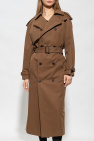 Saint Laurent BROWN Double-breasted trench coat