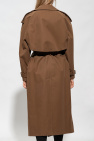 Saint Laurent BROWN Double-breasted trench coat