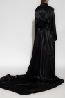 Balenciaga BLACK Silk trench coat with train