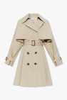 Alexander McQueen beige Double-breasted trench coat