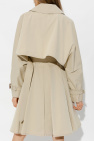 Alexander McQueen beige Double-breasted trench coat