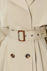 Alexander McQueen beige Double-breasted trench coat
