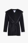 Bottega Veneta BLACK Hooded wool coat