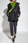 Bottega Veneta BLACK Hooded wool coat
