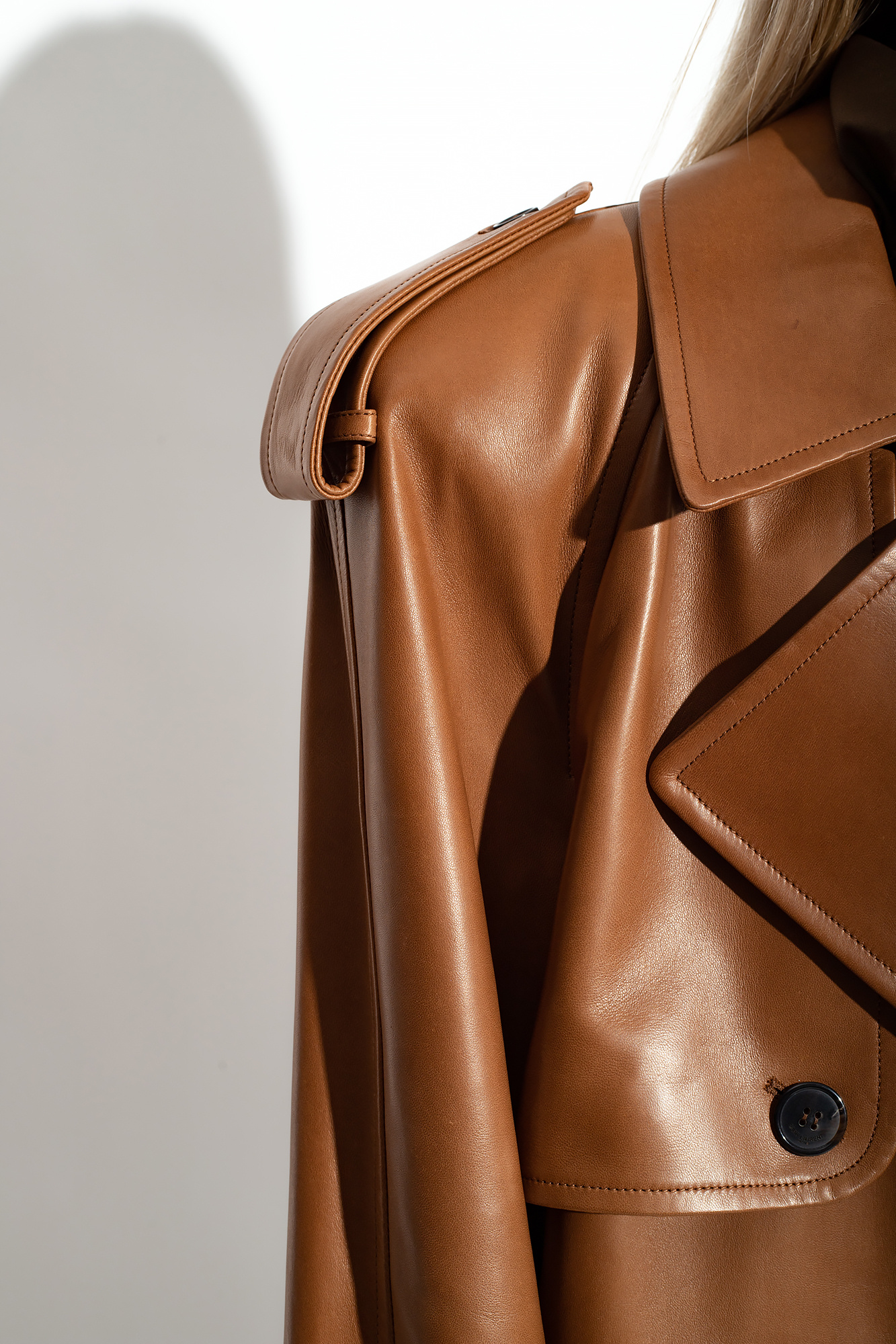 Saint Laurent Leather trench coat