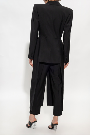 Alexander McQueen Wool tailcoat with peak lapels