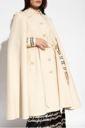 Gucci Wool coat with cape sleeves