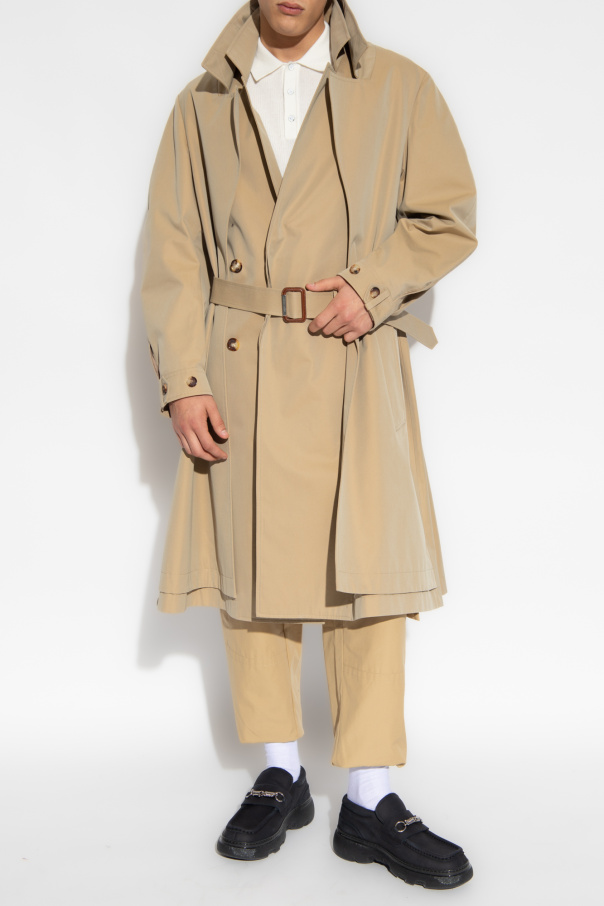 Alexander McQueen Bawełniany płaszcz