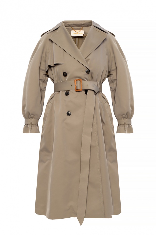 Grey Double-breasted trench coat Tory Burch - Vitkac Norway