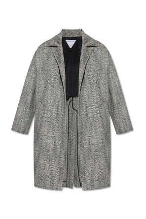 Bottega Veneta fur-trim zip-fastening jacket