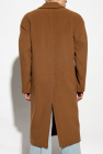 Gucci BROWN Double-breasted wool coat