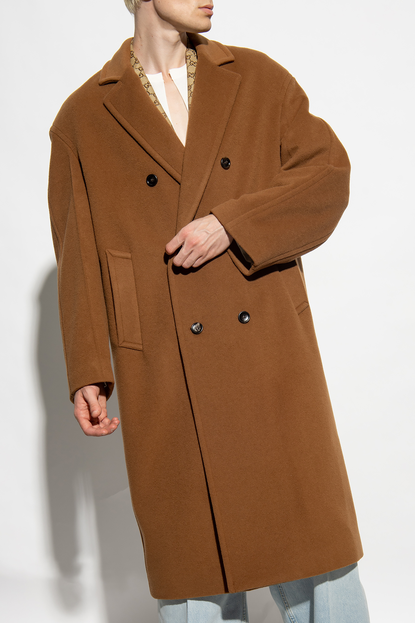 Gucci Double-breasted wool coat