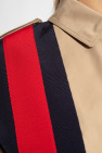 Gucci beige Coat with Web stripe