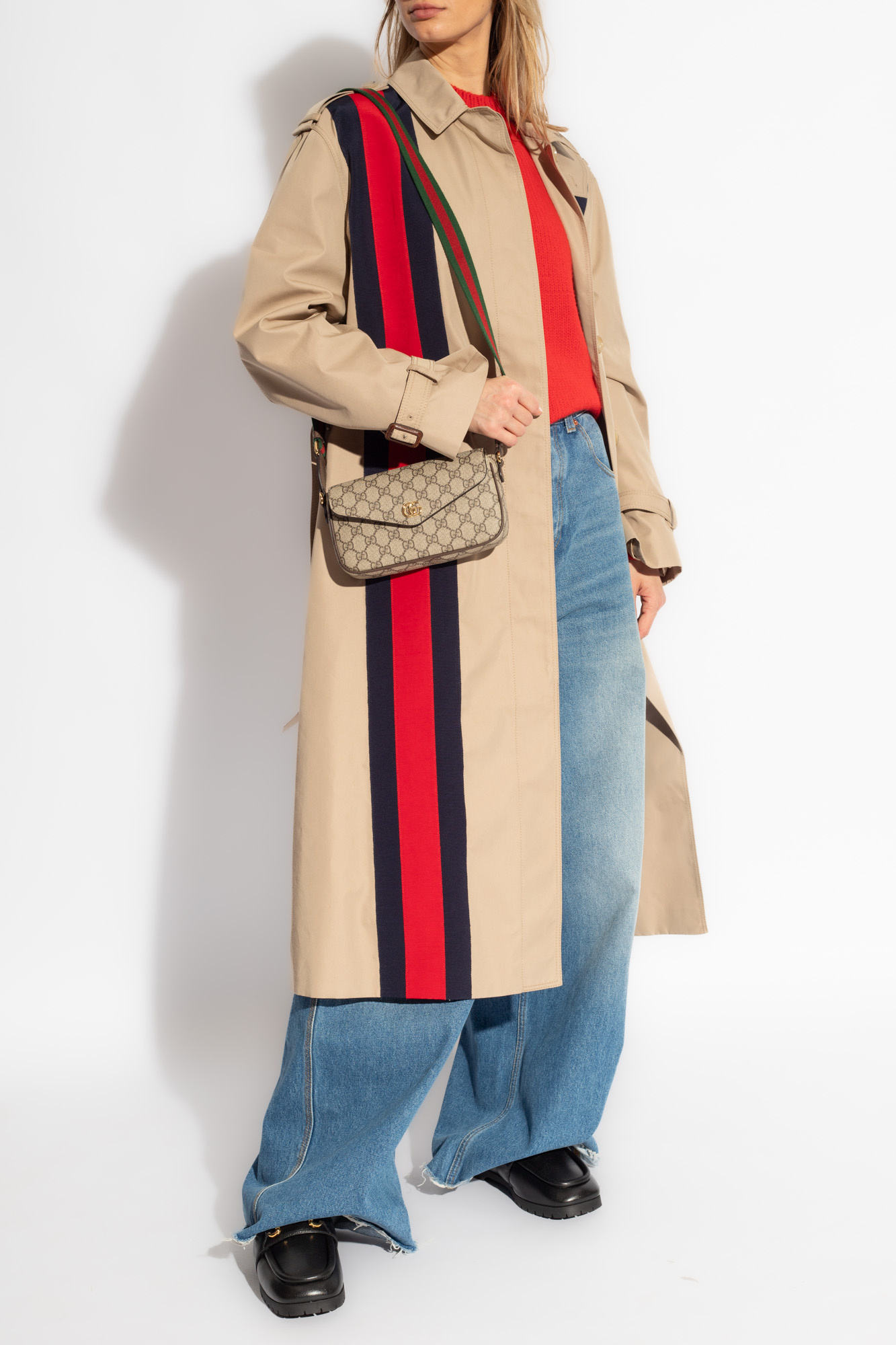 Gucci Coat with Web stripe