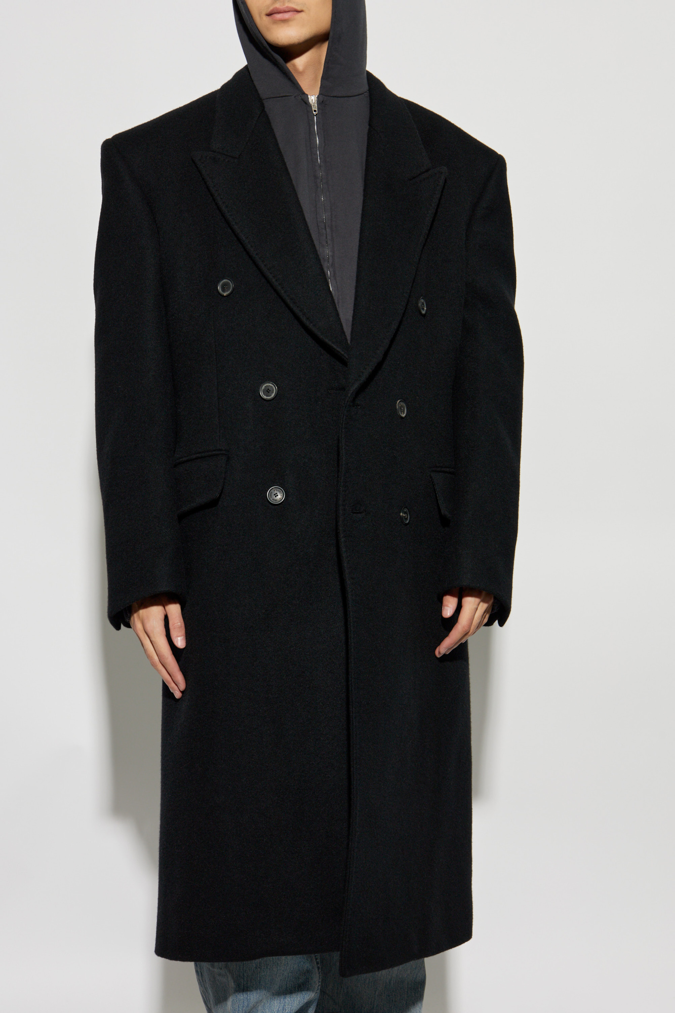 Balenciaga Double-breasted cashmere coat