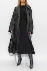 Balenciaga BLACK Leather trench coat
