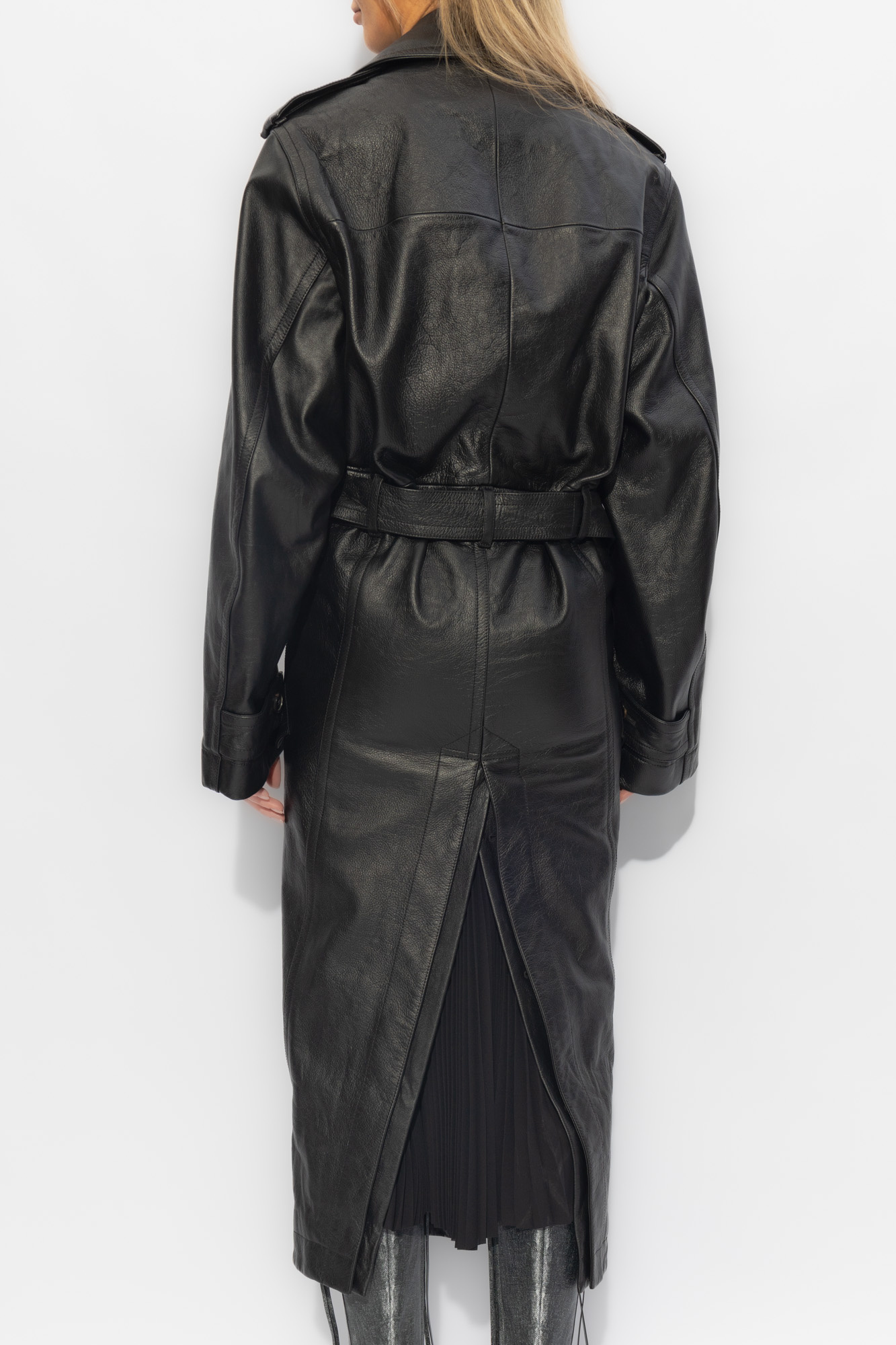 Balenciaga Leather trench coat