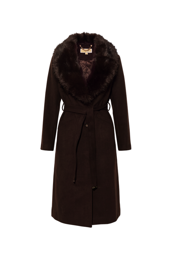 Fur-trimmed coat od Michael Michael Kors