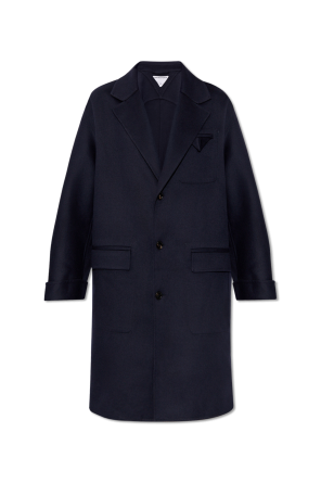Wool coat od side Bottega Veneta