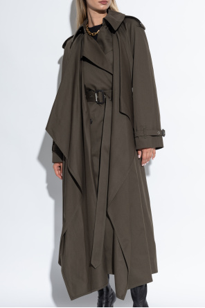 Alexander McQueen Trench coat with epaulettes