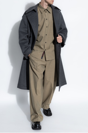 Double-breasted coat od bottega bandolera Veneta