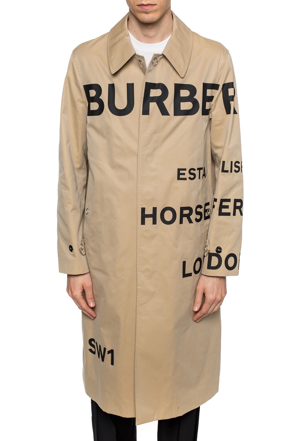 Burberry 'Keats' logo-printed coat | Men's Clothing | Vitkac