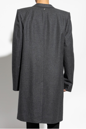 Alexander McQueen Wool Coat with Cutout