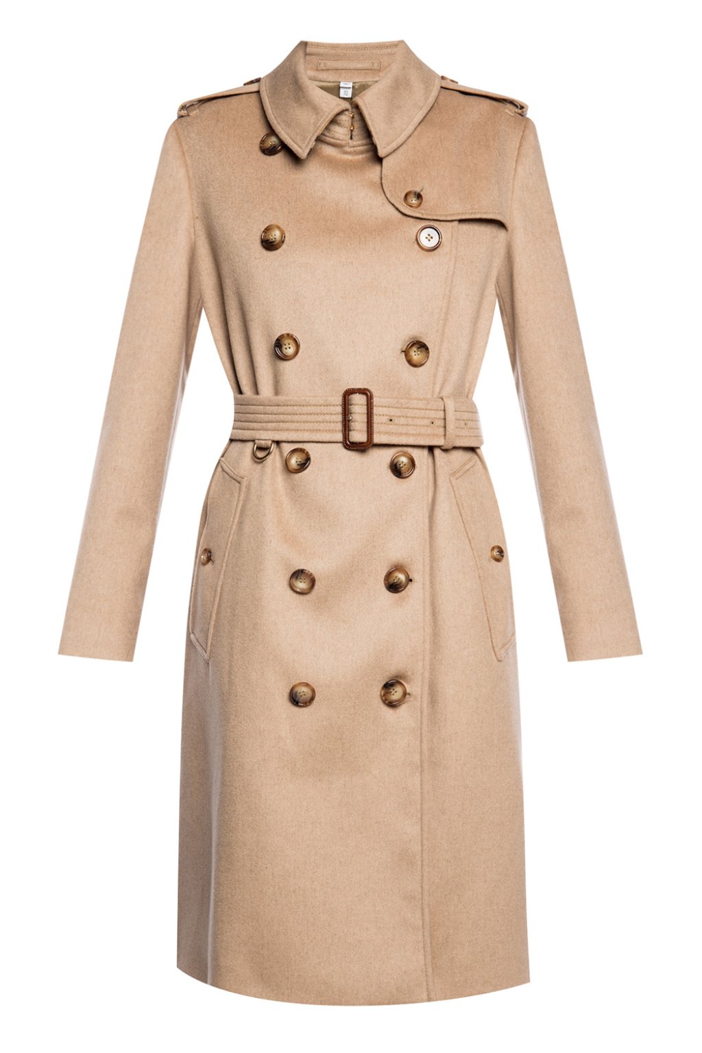 Beige 'Kensington' cashmere trench coat Burberry - Vitkac France