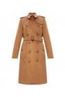 Burberry jeans panelled trench burberry coat soft fawn