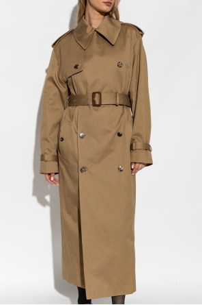 Saint Laurent Cotton trench coat with belt