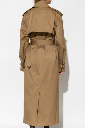 Saint Laurent Cotton trench coat with belt