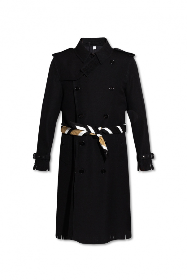 burberry martellata Double-breasted coat