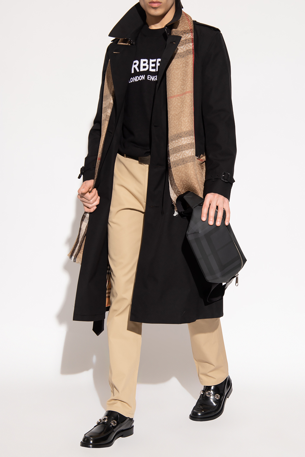 burberry knit ‘Kensington’ long coat