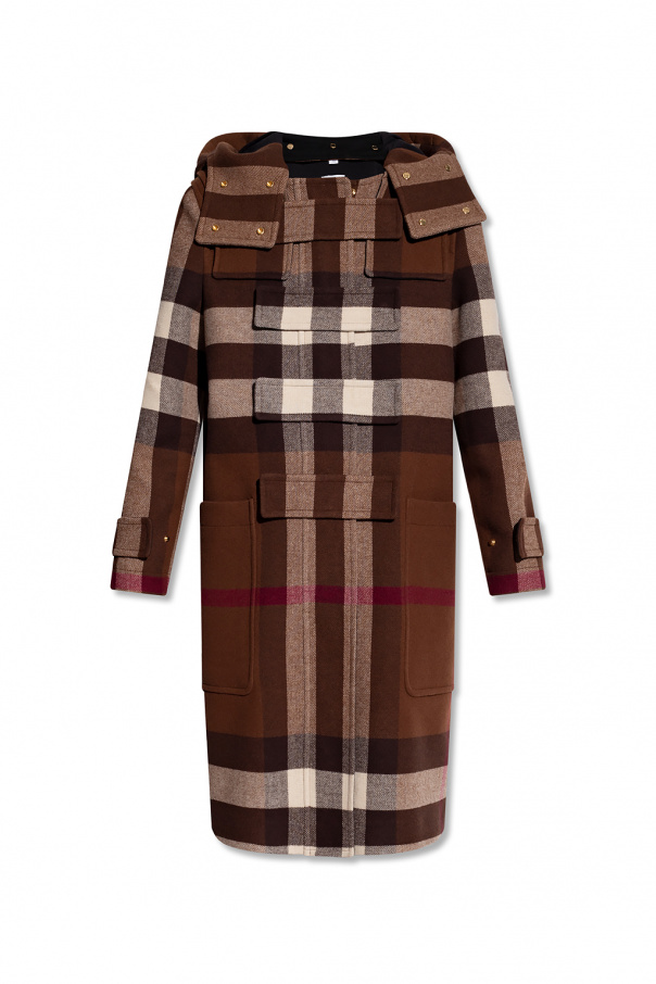 burberry shoes ‘Maxton’ checked coat