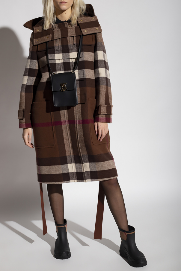 burberry shoes ‘Maxton’ checked coat