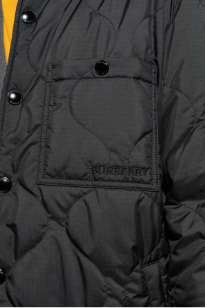 burberry Unicorn-embroidered ‘Francis’ quilted jacket