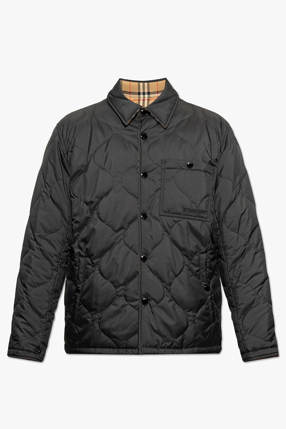 Black ‘Francis’ quilted jacket Burberry - Vitkac GB
