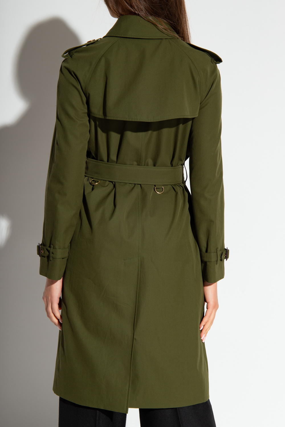 Green 'Waterloo' double-breasted trench coat Burberry - Vitkac France