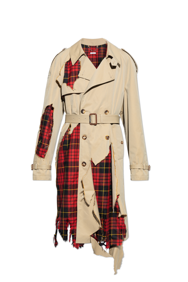 Alexander McQueen Trench coat with wool inserts