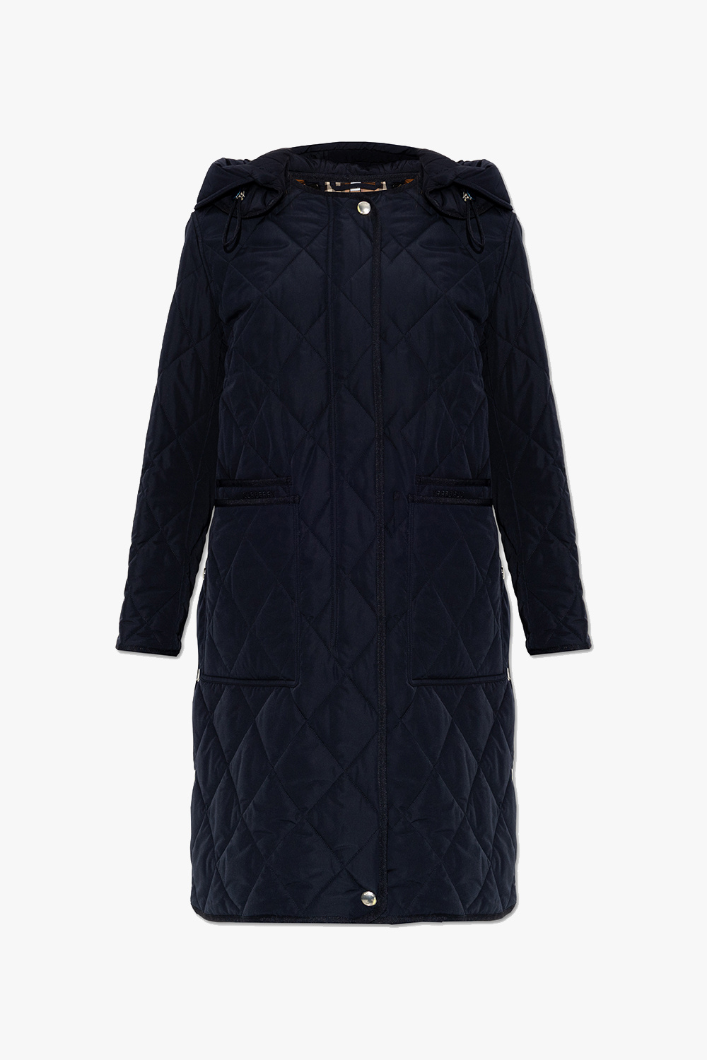 burberry tie ‘Parkgate’ quilted coat