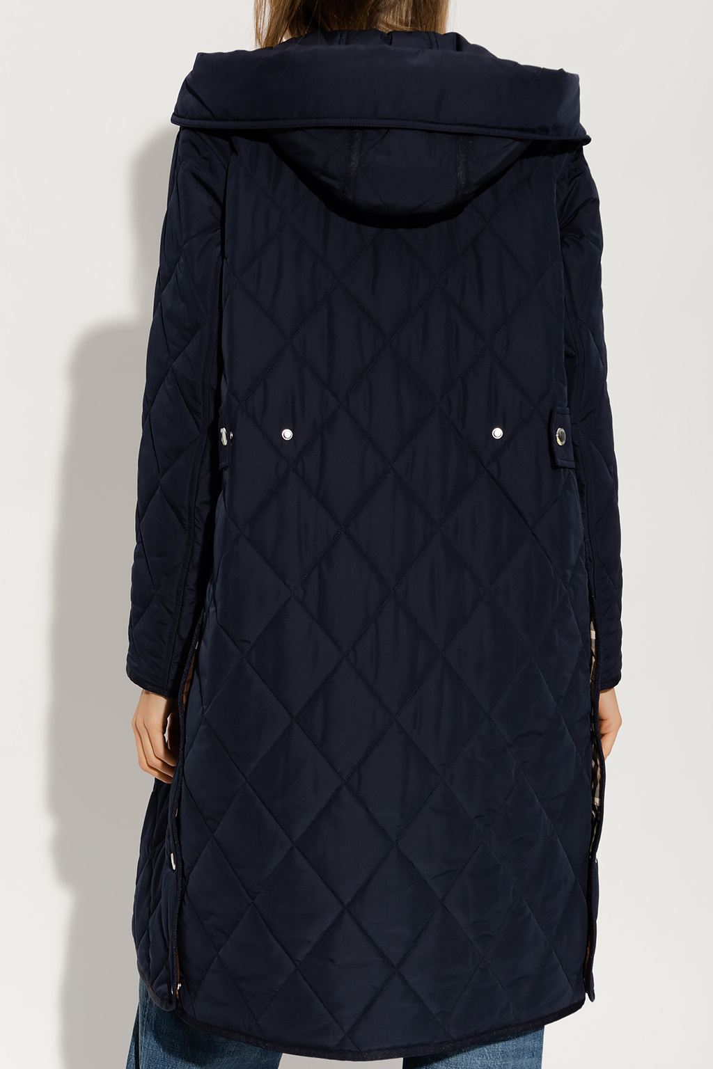 burberry tie ‘Parkgate’ quilted coat