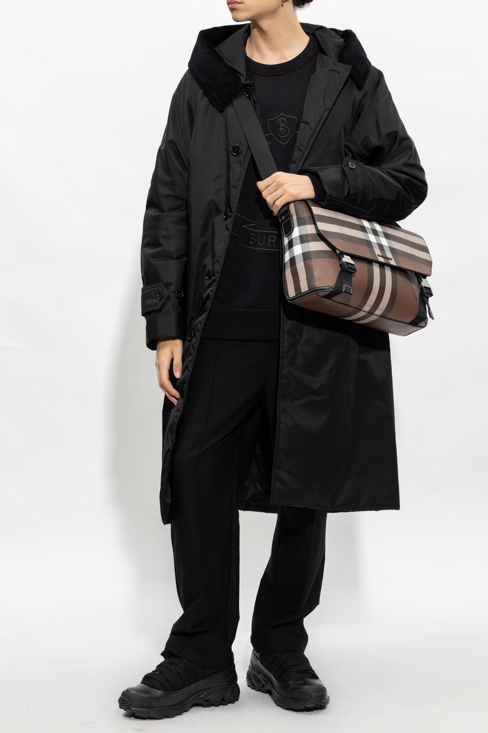 Burberry Coat with corduroy collar