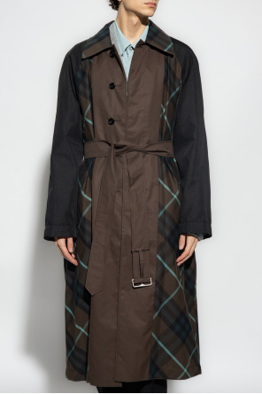 burberry short-sleeve Reversible oversize coat