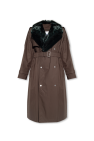 Burberry ‘Kennington’ trench coat with fur collar
