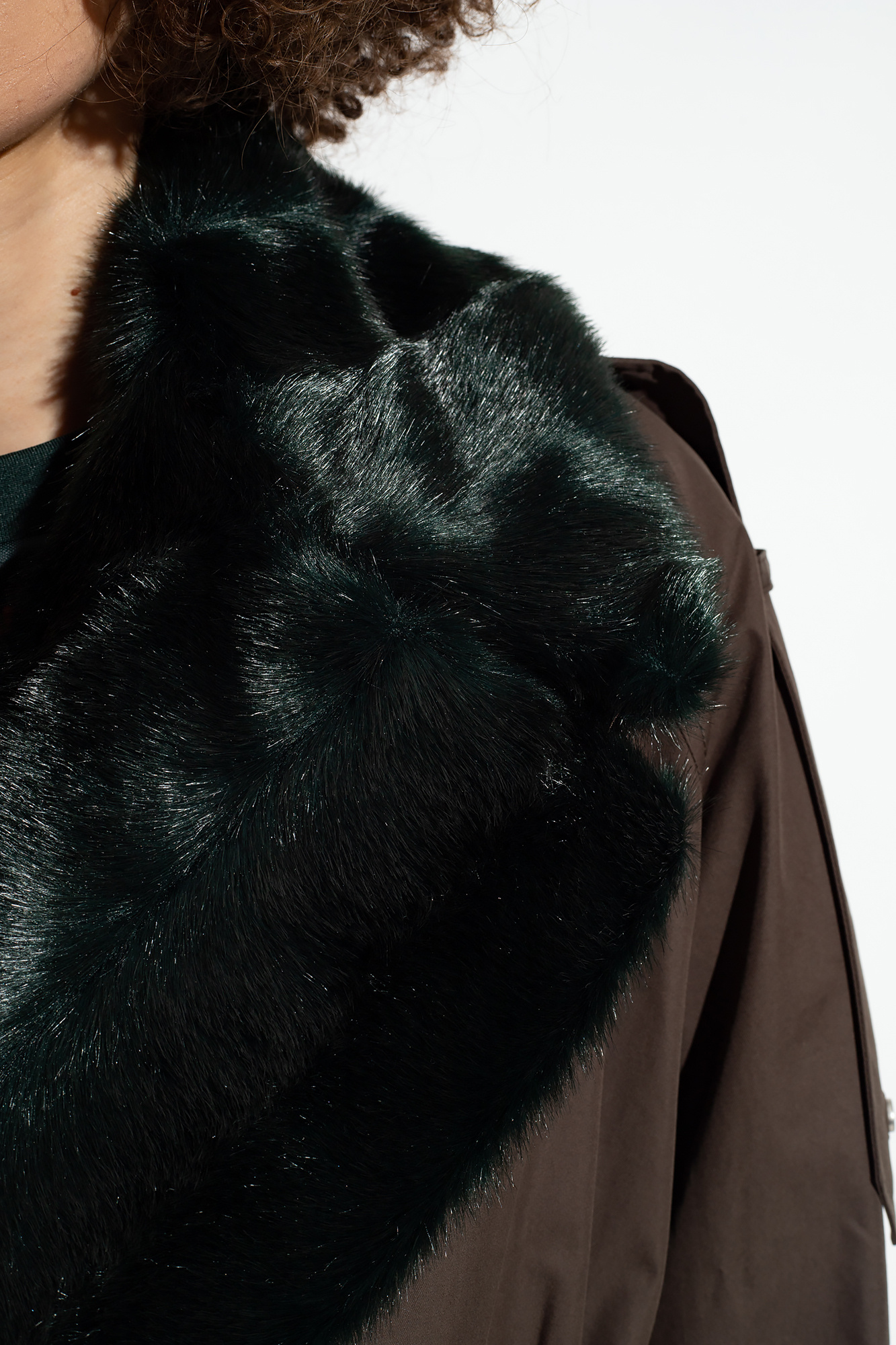 Kanye West Fur Trench Coat, Men's Faux Fur Coat